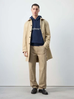 Jeansy regular fit z efektem plam beÅ¼owy - MÄ™Å¼czyzna - - MANGO MAN