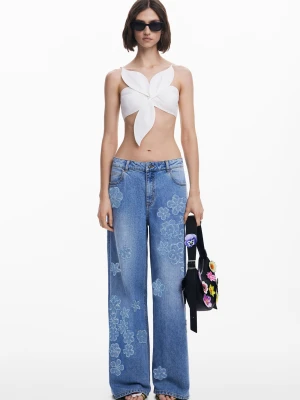 Jeans Wide Leg w kwiaty Tyler McGillivary Desigual