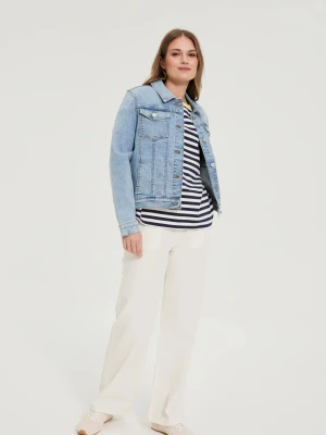 Jeansowa kurtka niebieska Moodo
