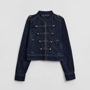 Jeansowa kurtka typu napoleon jacket granatowa House