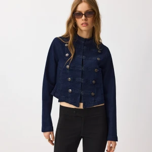 Jeansowa kurtka typu napoleon jacket granatowa House