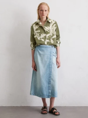 Jeansowa spódnica kopertowa regular Marc O'Polo