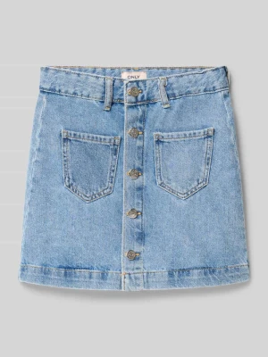 jeansowa spódnica mini z czystej bawełny model 'AMAZING' Only