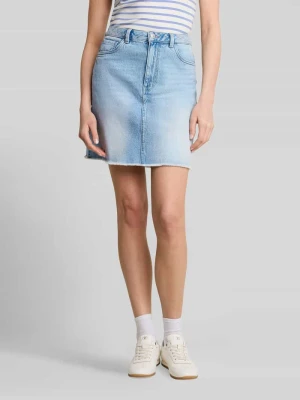 jeansowa spódnica mini z otwartym dołem Tom Tailor Denim