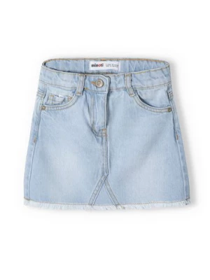 Jeansowa spódniczka krótka jasnoniebieska dla niemowlaka Minoti