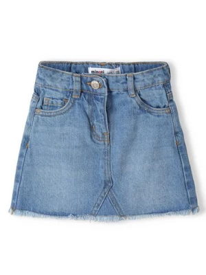 Jeansowa spódniczka krótka niebieska dla niemowlaka Minoti