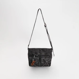 Jeansowa torebka czarna acid wash House