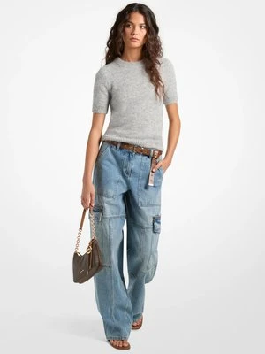 Jeansowe bojówki w stylu utility Michael Kors [3706] (Niebieski)