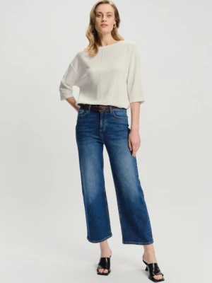 Jeansowe kuloty w granatowym kolorze Greenpoint