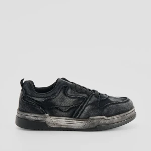 Jeansowe sneakersy z efektem sprania House