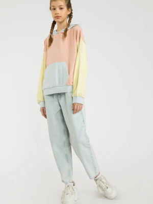 Jeansowe spodnie dla dziewczyny typu slouchy Reporter