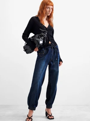 Jogger jeans Desigual niebieski