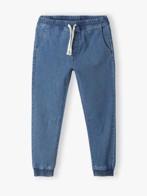 Jeansowe spodnie typu jogger dla chłopca Lincoln & Sharks by 5.10.15.