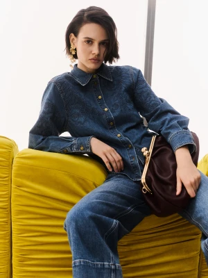 Jeansowe spodnie z nogawkami ⅞ TARANKO