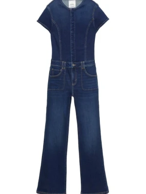 Jeansowy kombinezon PULL&BEAR ciemnoniebieski