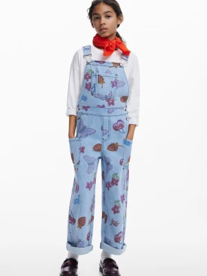 Jeansowy kombinezon w owoce Desigual