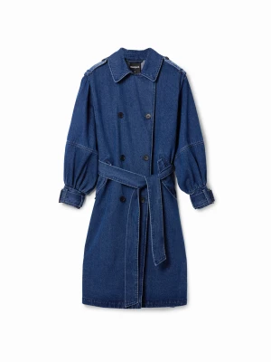 Jeansowy trencz oversize Desigual