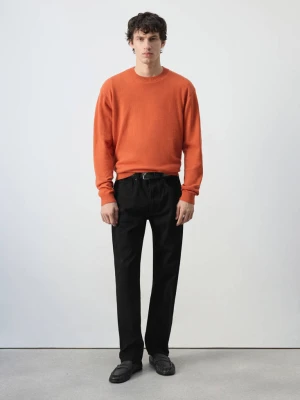Jeansy 100% bawełna relaxed fit black denim - Mężczyzna - MANGO MAN