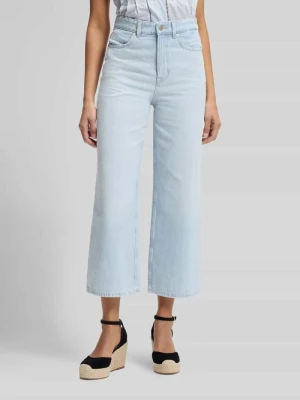 Jeansy 7/8 o kroju straight fit Boss Orange