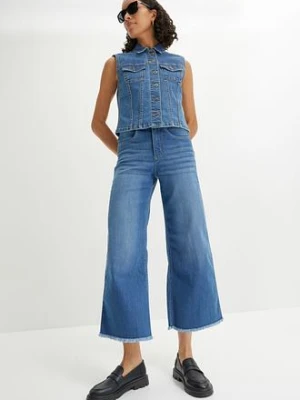 Jeansy 7/8, wide fit bonprix