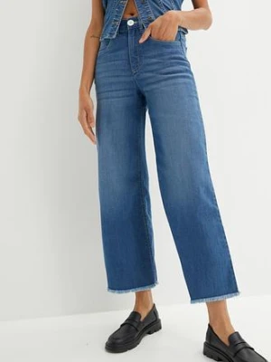 Jeansy 7/8, wide fit bonprix