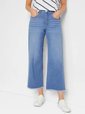 Jeansy 7/8, wide fit bonprix