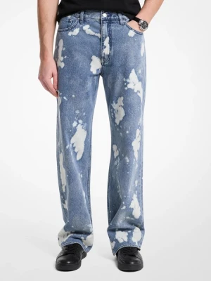 Jeansy Arden z denimu o luźnym kroju z efektem plam Michael Kors