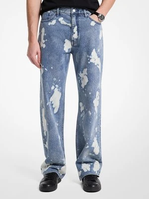 Jeansy Arden z denimu o luźnym kroju z efektem plam Michael Kors Mens