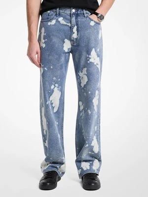 Jeansy Arden z denimu o luźnym kroju z efektem plam Michael Kors Mens