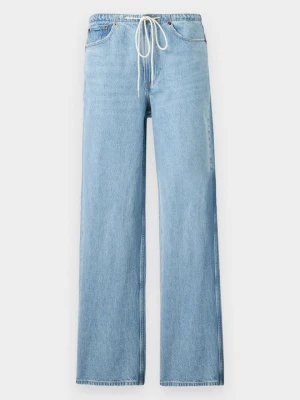 Jeansy baggy Abercrombie & Fitch jasnoniebieski denim