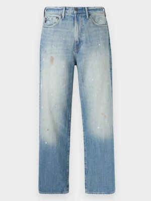 Jeansy baggy Abercrombie & Fitch niebieski