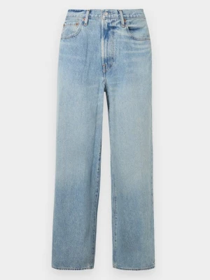 Jeansy baggy Abercrombie & Fitch niebieski denim