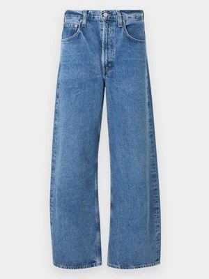 Jeansy baggy Agolde niebieski denim