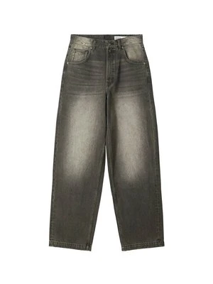 Jeansy baggy Bershka czarny