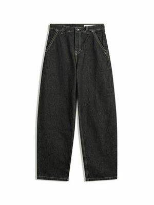 Jeansy baggy Bershka ciemnoszary melanż