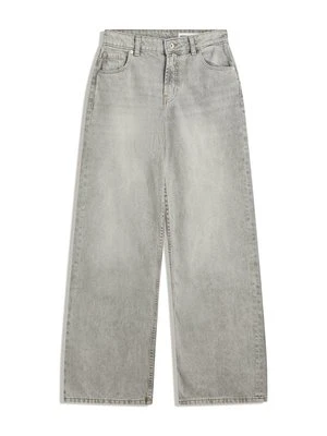 Jeansy baggy Bershka szary
