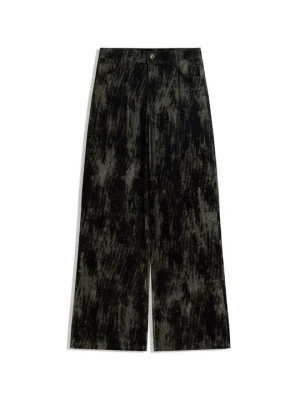 Jeansy baggy Bershka ciemnozielony