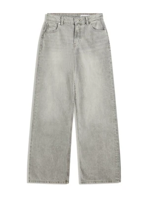 Jeansy baggy Bershka szary