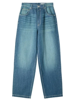 Jeansy baggy Bershka zielony