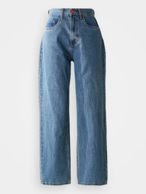 Jeansy baggy BeWider niebieski denim