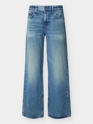 Jeansy baggy Calvin Klein Jeans jasnoniebieski denim