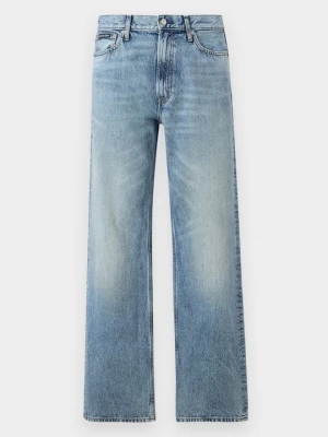 Jeansy baggy Calvin Klein Jeans jasnoniebieski denim