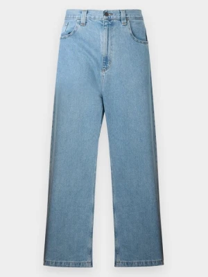 Jeansy baggy Carhartt WIP denim wybielany