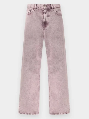 Jeansy baggy Carhartt WIP liliowy
