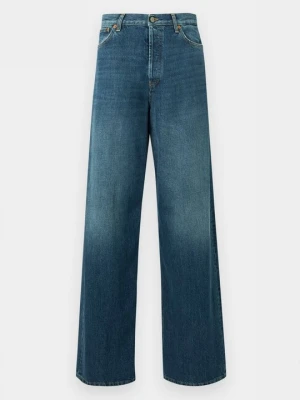 Jeansy baggy Dondup niebieski denim