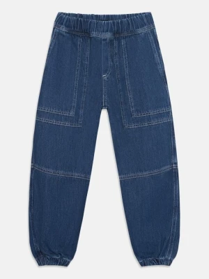 Jeansy baggy Emporio Armani niebieski