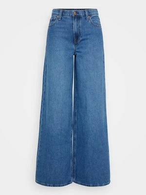 Jeansy baggy GAP niebieski denim