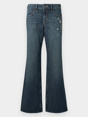 Jeansy baggy Hollister Co. ciemnoniebieski