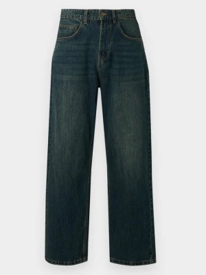 Jeansy baggy Hollister Co. ciemnoniebieski