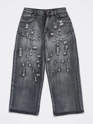 Jeansy baggy Jaded London niebieski denim
